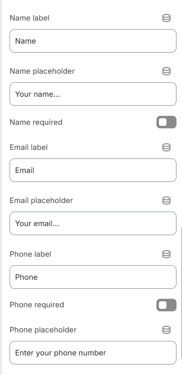 contact form first part